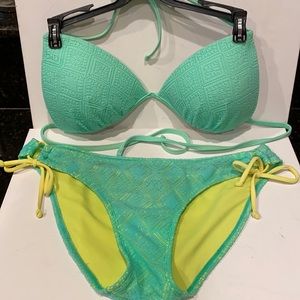 ARIZONA BIKINI WITH SCOOP AND STRING TIES- LACE !!